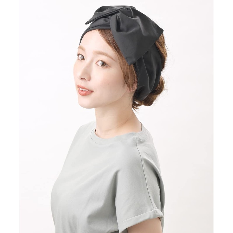 VingTAINE HB-122-BK- Hair Band, Wide, Wired, Ribbon, Simple, Hair Access