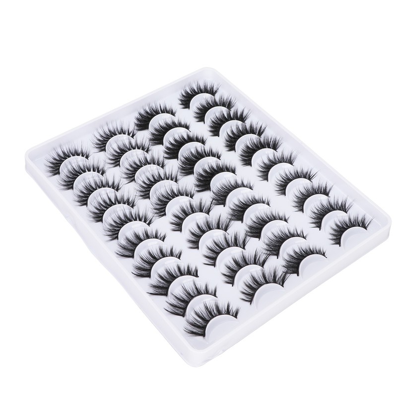 20 Pairs 6D False Eyelashes 4 Styles Long Thick Semi