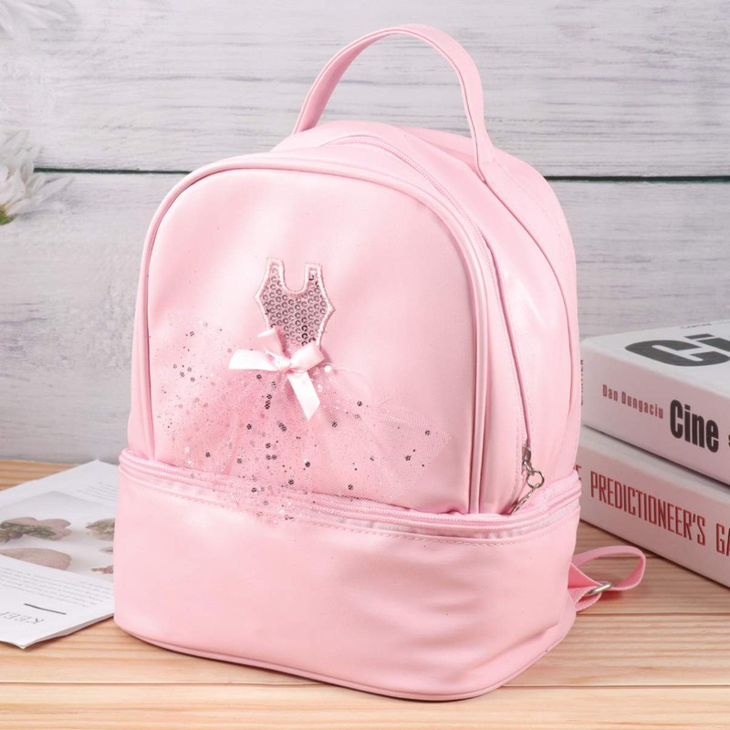 TENDYCOCO Toddler Backpack Ballet Backpack Latin Ballerina Dance Bag for