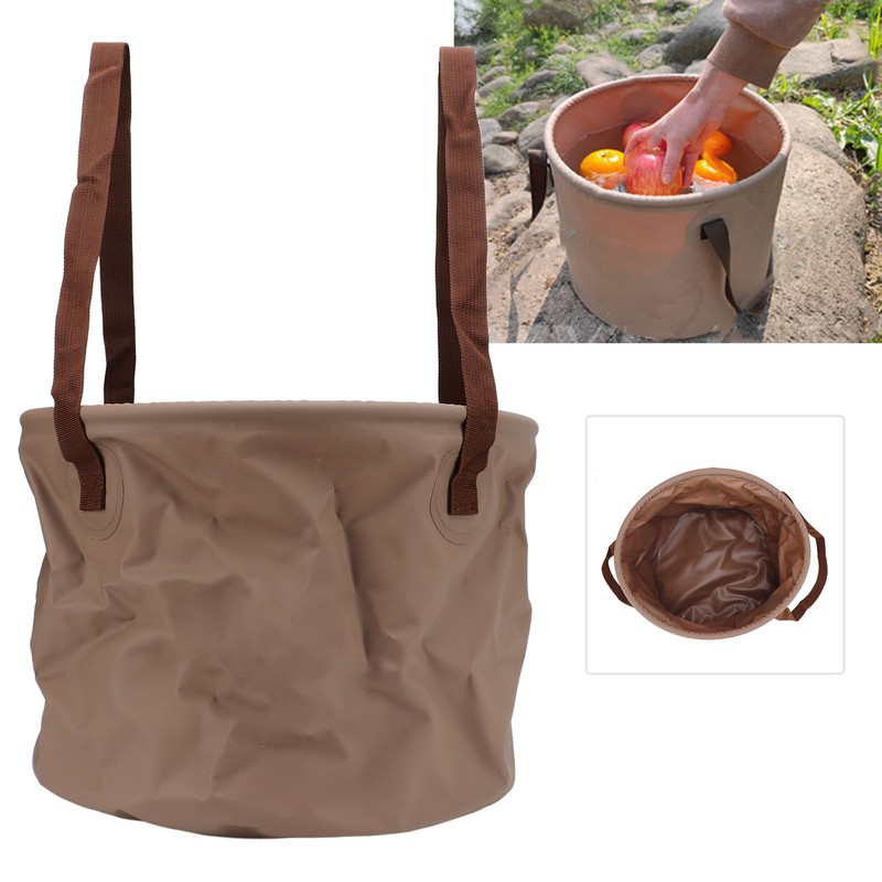 Collapsible Bucket Wear Resistant Space Saving Portable Folding Bucket for
