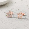 Estrellique 925 Sterling Silver Stud Earrings, Zircon Small Stud Earrings,