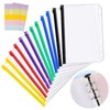 WINKIO A5 Binder Bags, Pack of 12 6-Hole Binder Pockets,