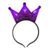 10 Corona Luz Princesa Tiara Luminosa Transparente Mayoreo Transparente