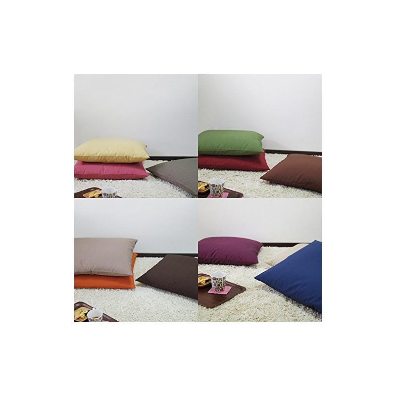 fabrizm 1086-gr-gr Japanese Meisenban Zabuton Cover, 21.7 x 23.2 inches
