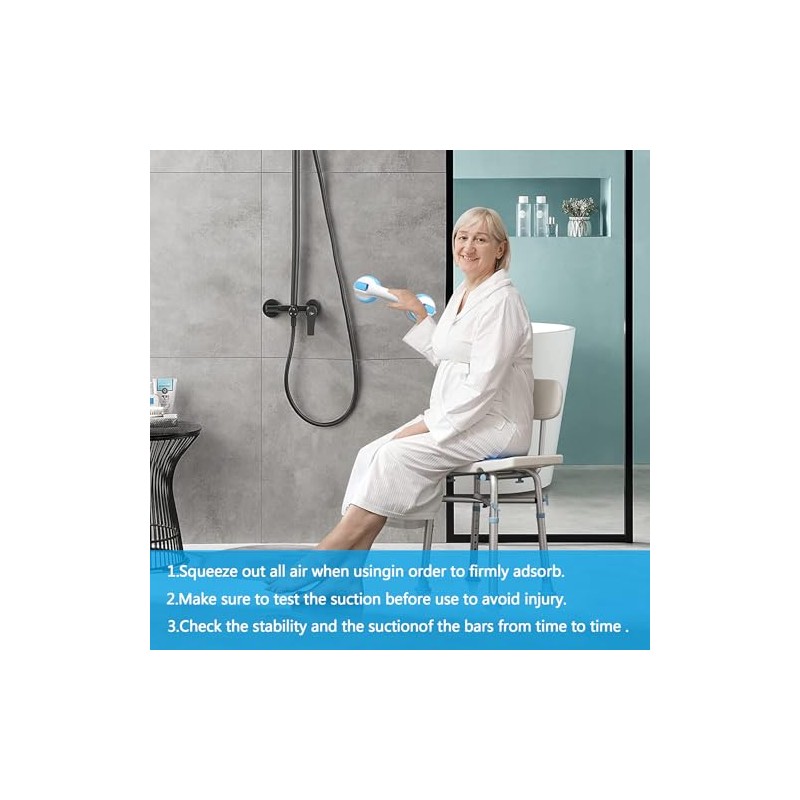 TZEKING Pack of 2 Grab Handles for Seniors, Shower Handle,
