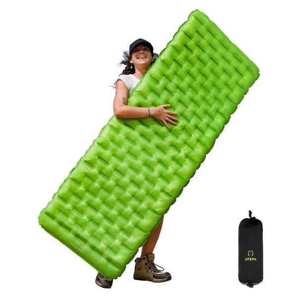 ATEPA Insulated Sleeping Pad 6 R-Value Ultralight Backpacking Sleeping Pad