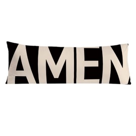 PIUD Amen Christian 20x54 Body Pillow Cover, Christian Decor for Home, Religious Gifts for Women Men, Bible Religious Decorative Long Body Pillow Cases for Bed Couch