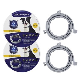 2-Pack Calming Dog Collars with Natural Essential Oils, Adjustable Waterproof Pet Collar for Anxiety Relief – Fits Small, Medium & Large Dogs (62cm)
