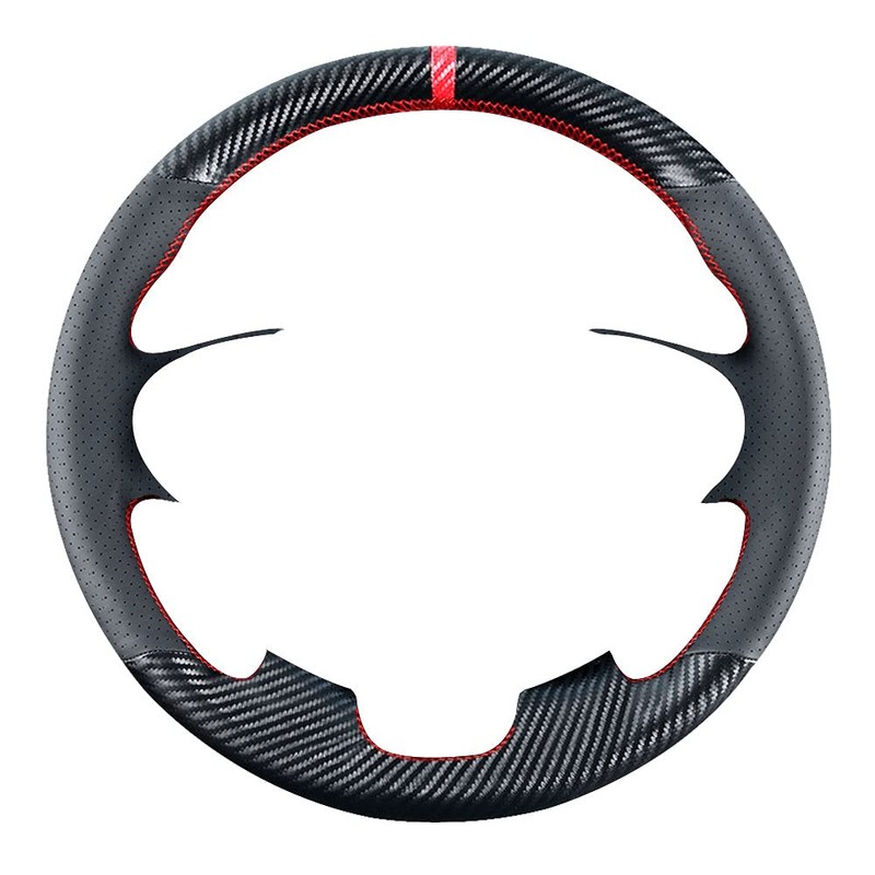 Carkooler DIY Stitching Carbon Fiber Steering Wheel Cover for Honda
