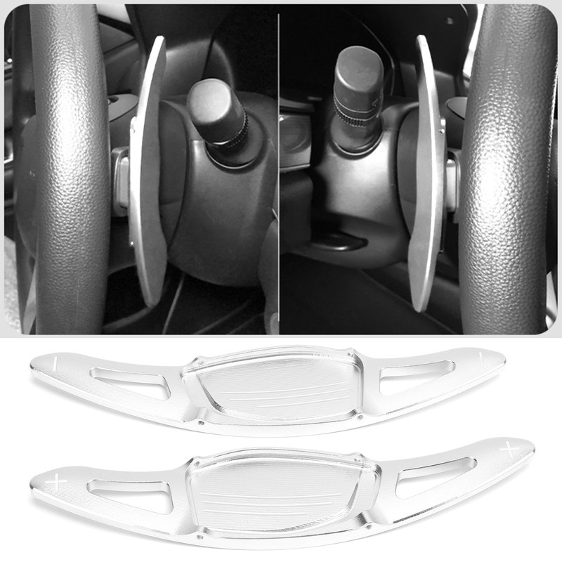 2pcs Steering Wheel Paddle Shifter Extension Aluminum Alloy Replacement for