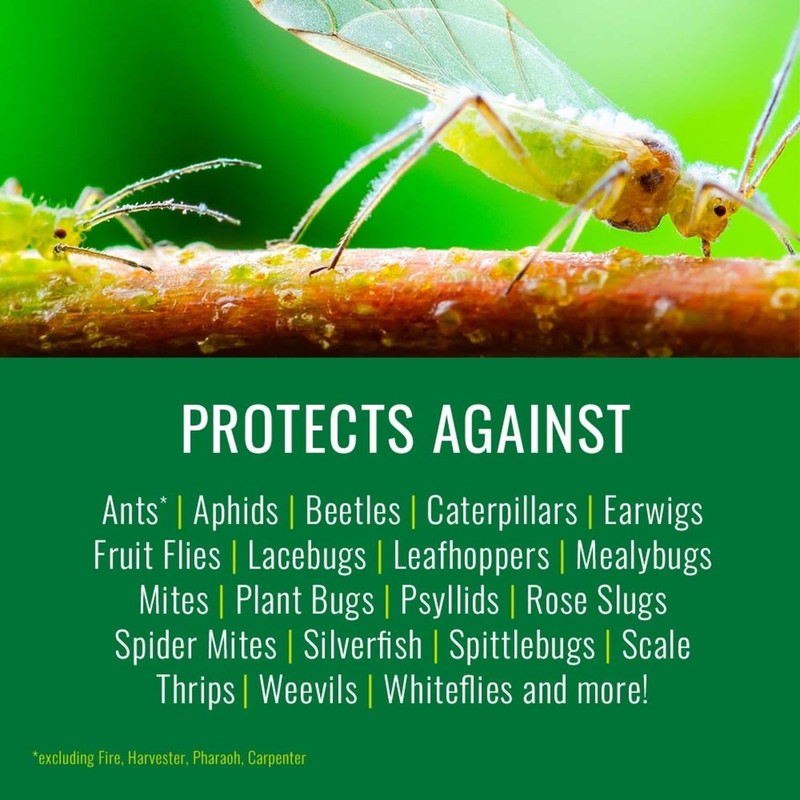 NATRIA Rose and Flower Insect, Disease and Mite Control, Ready-to-Use,