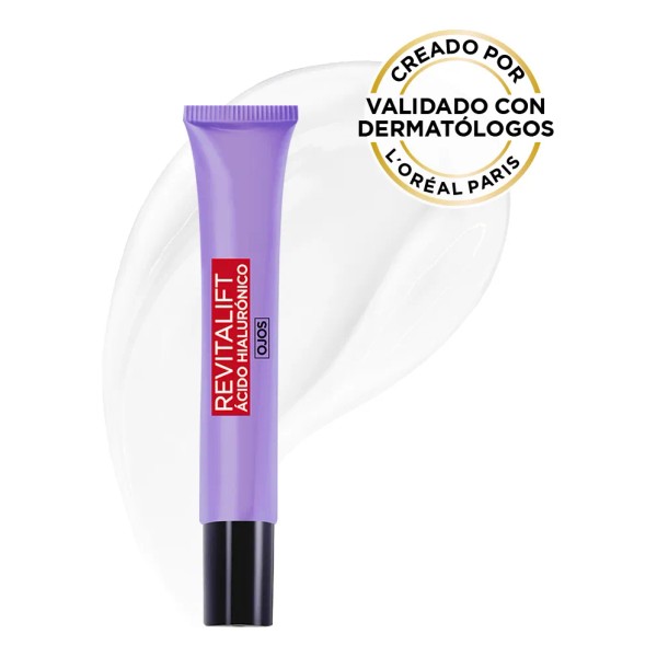 Crema para el Contorno de los Ojos Revitalift Ácido Hialurónico,