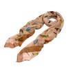 TrendsBlue Elegant Birds Print Fashion Scarf, Tan