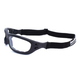 Guard-Dogs, Aggressive Eyewear G100 Matte Black, aka Dust Buster 4 W/Clear/Smoke FogStopper Lenses
