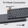Keychron K13 Max Low-Profile Wireless RGB Mechanical Keyboard, Bluetooth/2.4 GHz/Wired