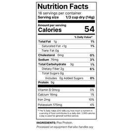 Plant Basics - Hearty Plant Protein - Unflavored Crumbles, 8 oz (Pack of 2), Made from Peas, Non-GMO, Gluten Free, Low Fat, Low Sodium, Vegan, Meat Substitute