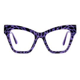 Zeelool Fashion Cateye Blue Light Blockung Glasses for Women Acetate Frame JGA913976-04 Purple