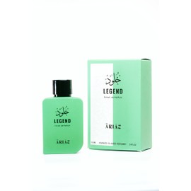 ARIAZ Legend Extrait de Parfum for Men – 3.4 Oz Long Lasting Masculine Scent – Aromatic Fougere with Apple, Bergamot, Ambergris & Patchouli