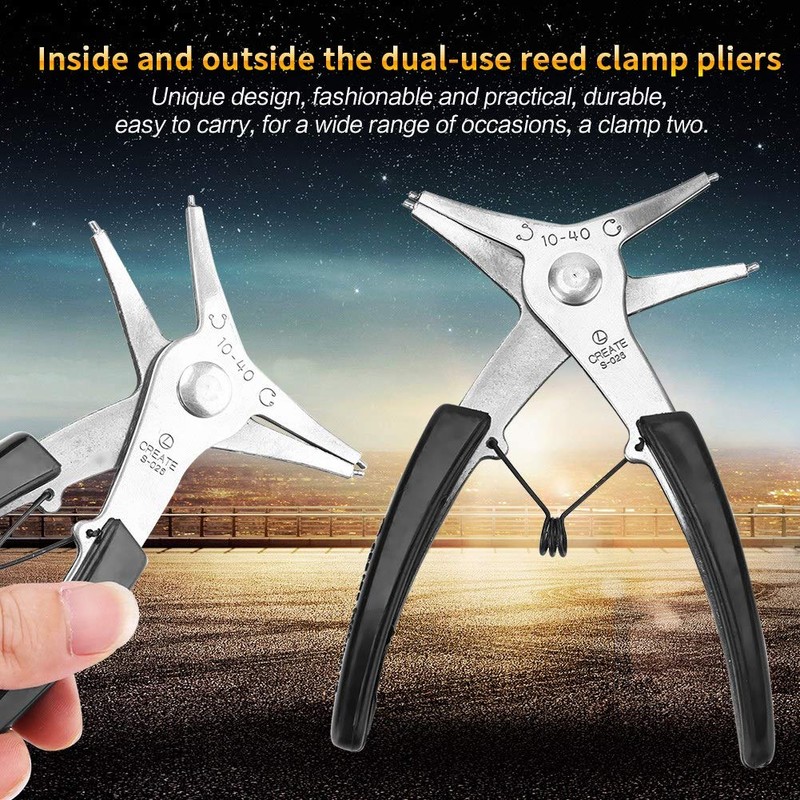 Ejoyous Snap Ring Pliers, purpose Circlip Pliers Removing Reassembling Tool