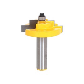YONICO Stepped Rabbet Router Bit 1/4-Inch Glass 1/2-Inch Shank 18126
