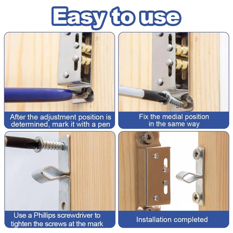 SGERUFZ Pack of 6 Strong Catch Double Roller Catch Cupboard