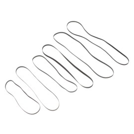 Operitacx 6pcs Turntable Belt Replacement Durable Rubber Phonograph Belts for Record Players High Strength Wear Resistant for Restoring Vinyl Performance