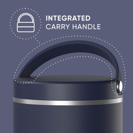 Hydrapeak 25oz Stainless Steel Vacuum Insulated Thermos Food Jar | Thermos for Hot Food and Cold Food, Wide Mouth Leak-Proof Soup Thermos for Adults, 10 Hours Hot and 16 Hours Cold (Navy)