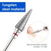 Qunzhao Tungsten Steel Nail Drill Bits, Professional Manicure Tools (04