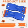 2PCS Plastic Scraper with 100 Plastic Blades, Multipurpose Plastic Scraper