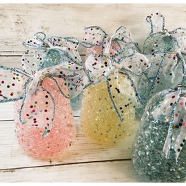 AGD Christmas Decor - Pastel 4-inch Gumdrop Ornaments 9pc Set