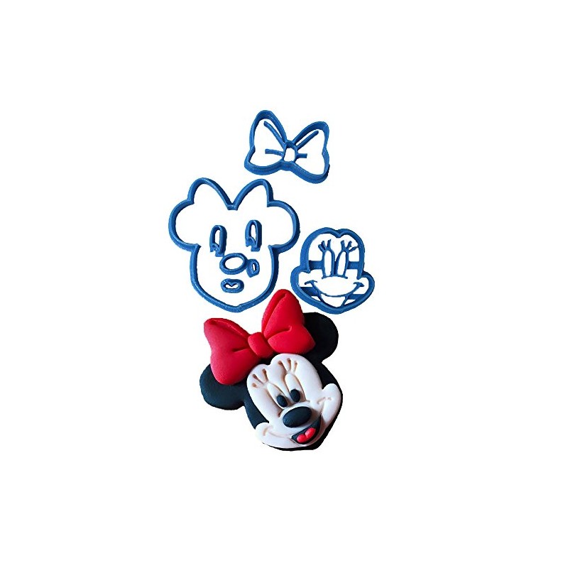 Cuticuter Minnie Cara Fondant Cookie Cutter, Plastic, Blue, 8 x