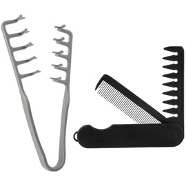 1 Pcs Professional Texture Comb and 1 Pcs Folding Comb, Volumizing Wide-Tooth Hair Tool for Roots Lift, Bangs Grooming Accessory for Women