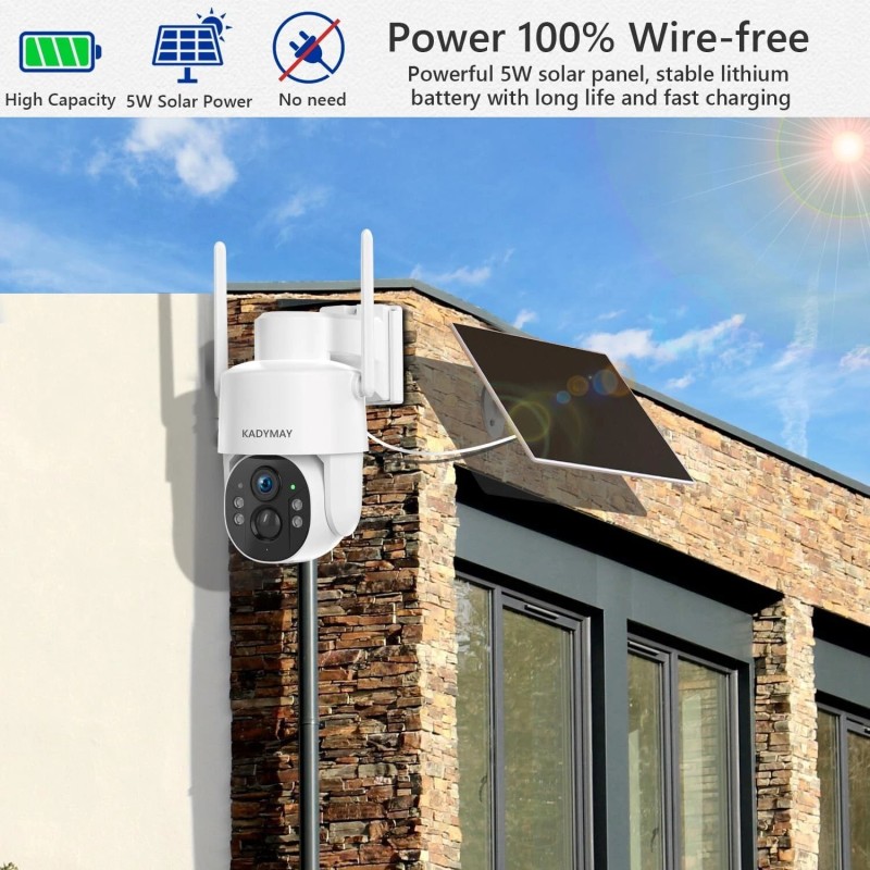 Xega 2K 4G LTE Cellular Security Camera with Built-in Sim