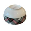 Mikasa TARTAN WHITE Christmas Plaid Fruit Dessert Bowls 4.5in Set