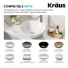 KRAUS Bathroom Sink Pop-Up Drain Assembly in Satin Nickel for