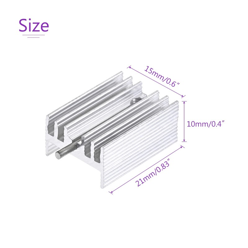 DMiotech 10 Pack 21 x 15 x 10 mm Aluminium