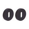 HANDLEZONE® 2 Pack Keyhole Door Lock Escutcheon Covers - Black