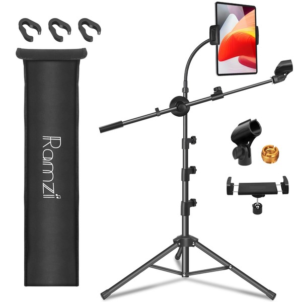 Ramzi Mic Stand,6 In 1 Microphone Stand Floor Boom Mic