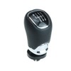 Newtown2700-parts Gear Knob Black Chrome Leather Compatible with Skoda Octavia