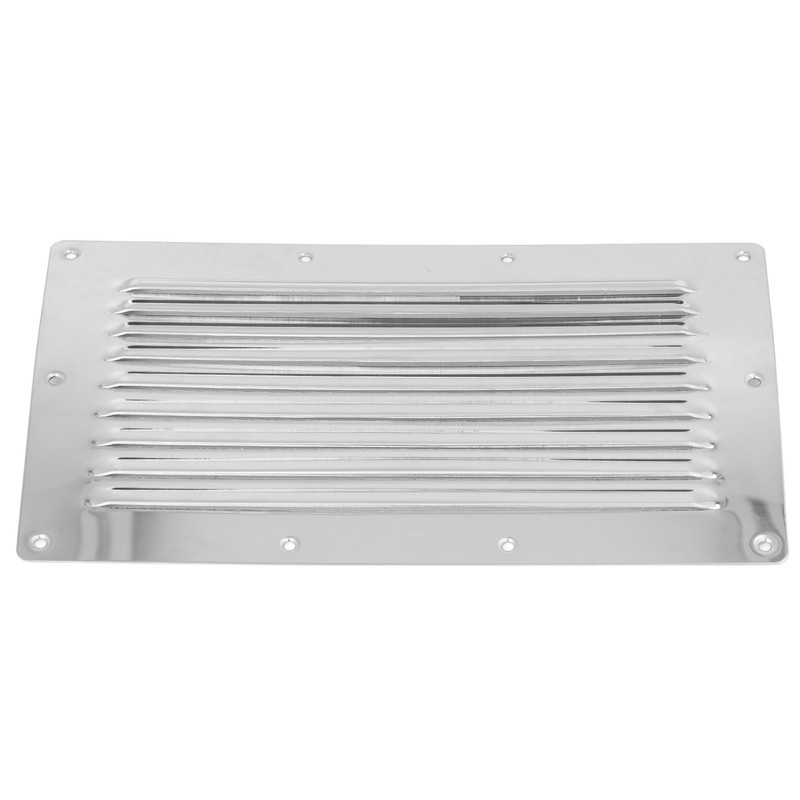 250x150mm Air Vent Louver Grill Cover Stainless Steel Duct Ventilation