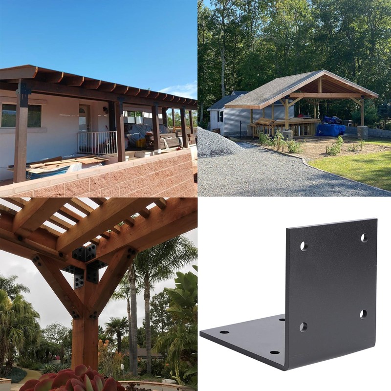 2 Pcs 6" X 6" Post Bracket - 90 Degree
