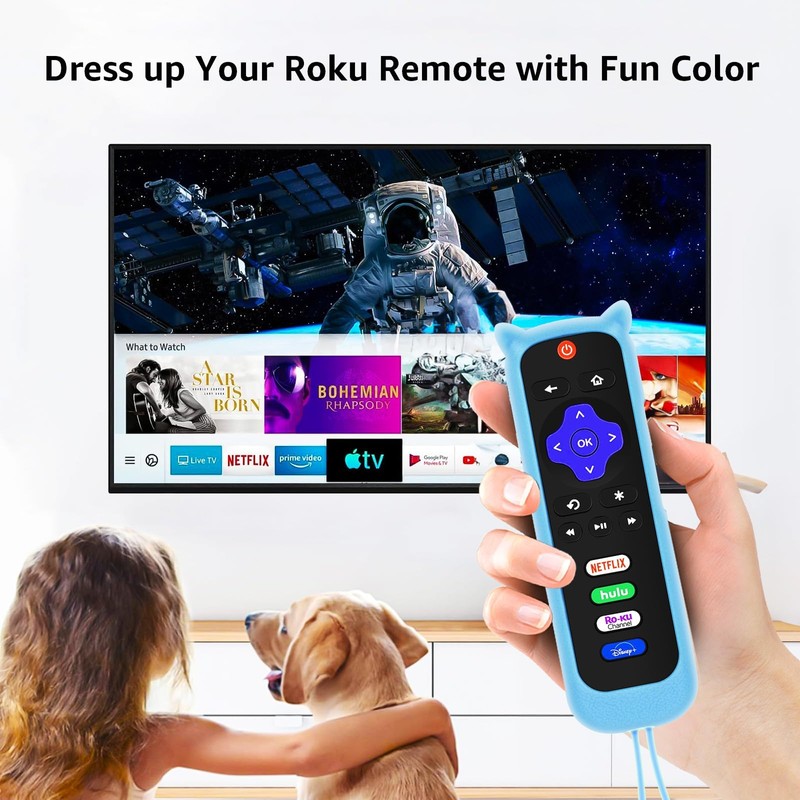 3 Pack Case for Roku Remote, Cover for Hisense/TCL Roku