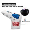 Magic Eagle Golf Putter Headcover Magnetic Closure Golf Blade Putter