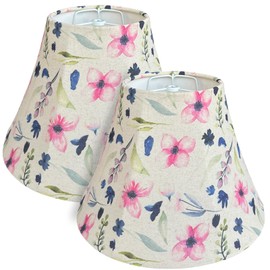 Bell Lamp Shades Set of 2, 6" Top x 12" Bottom 8.5" High Small Lampshades
