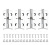 sourcing map Small Acrylic Hinges Plastic Spring Clear Hinge 45