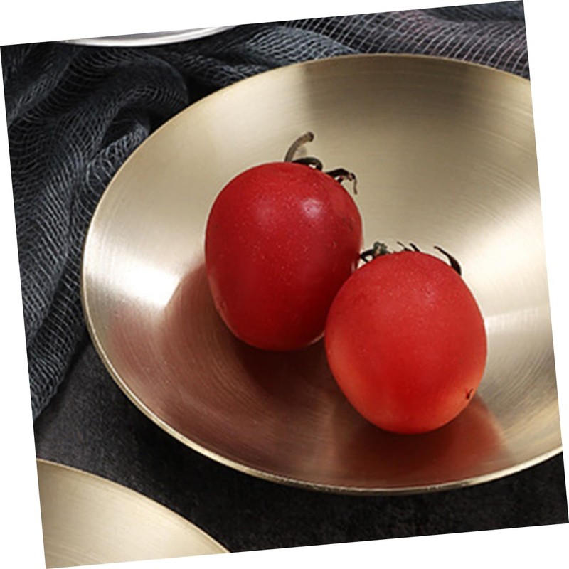 iplusmile Flavor Seasoning Plate Stainless Steel Sauce Bowl Compact Stylish