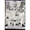 Judgement Tarot Cards Tapestry Black & White Judgement Small Tapestry