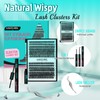 Lash Extension Kit 280PCS Eyelash Clusters 30D 40D DIY Eyelash