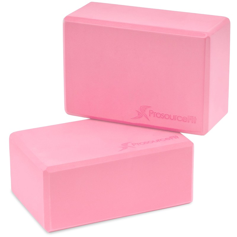 ProSource Yoga Foam Blocks (Set of 2 Large High Density