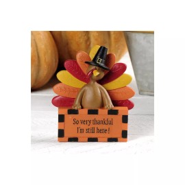 Blossom Bucket BB Fall Decor - So Very Thankful I'm Still Here Resin Figurine
